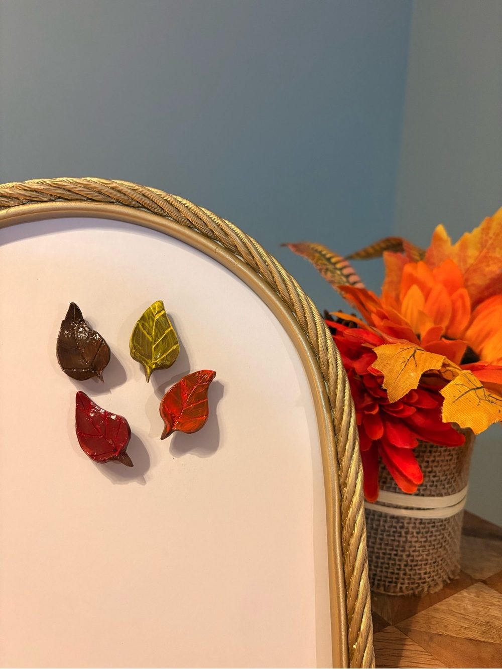Hand crafted - Autumn Leaf Magnets